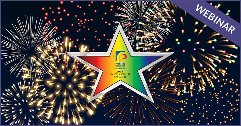 InterTech star logo on firework background
